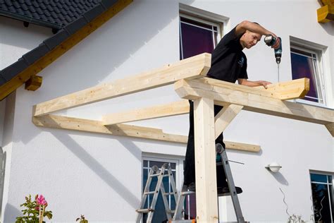 Installieren von Terrassen-Dachsparren